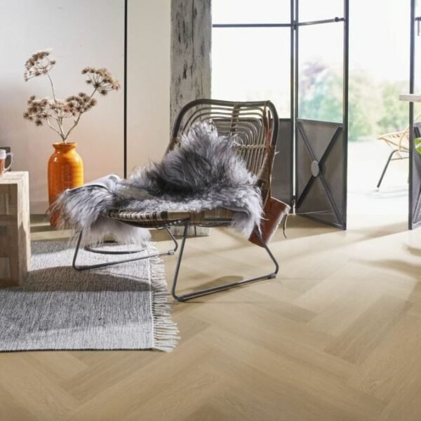 Floorlife YUP Fulham Visgraat Silent Rigid Click (Warm Oak) — Warm Oak - Afbeelding 2