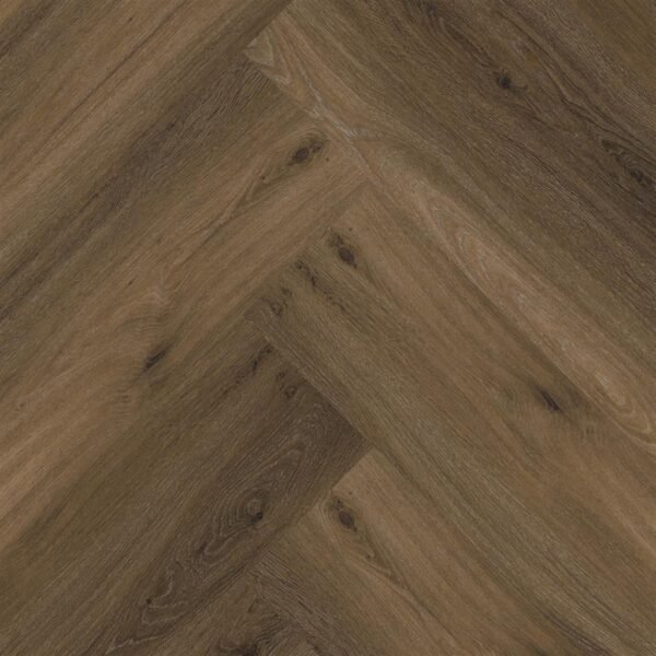 Floorlife Yup Visgraat Silent Rigid Click — Warm Brown - Afbeelding 1