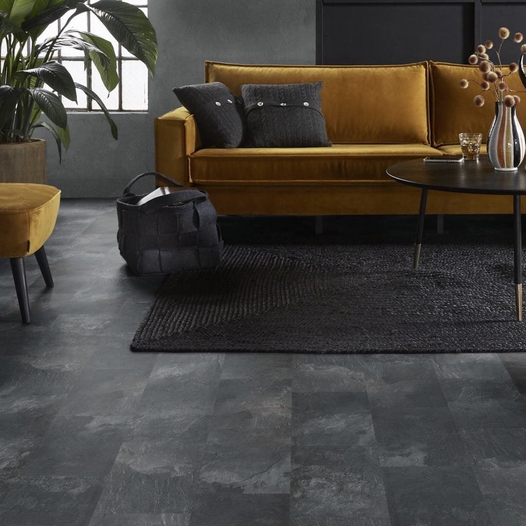 Ambiant-Expression-Aqua van Ambiant in de kleur Donkergrijs - PVC vloeren