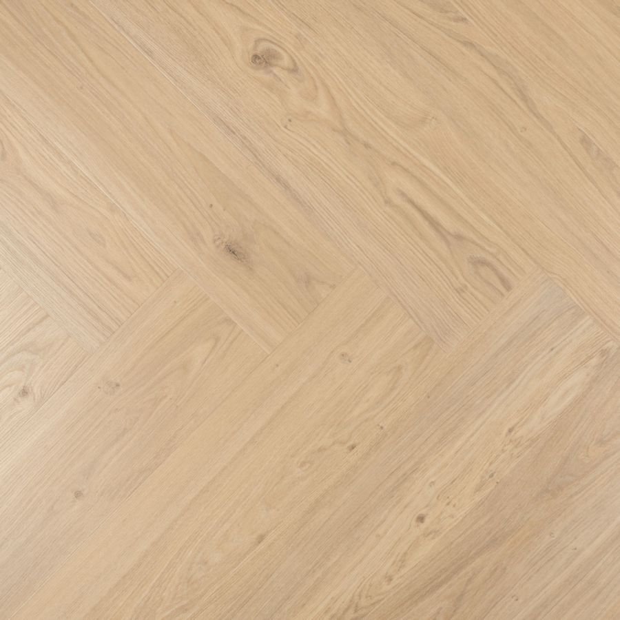 Douwes-Dekker-Ambitieus-Brede-Visgraat-Klik-(Crème-Brûlée) van Douwes-Dekker in de kleur Crème-Brûlée - PVC vloeren