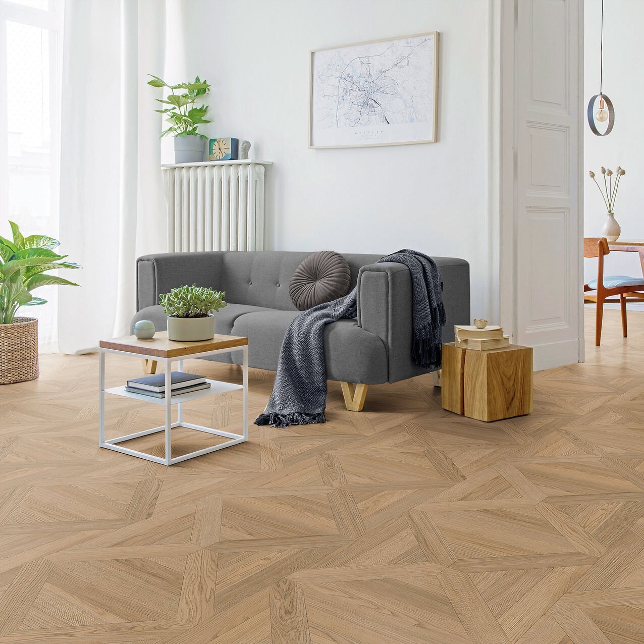 Enia-Jazz-Versailles-(Oak-Fresh) van Enia in de kleur Oak-Fresh - PVC vloeren