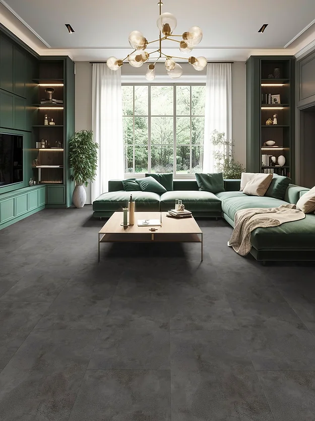 Enia-Sorex-Tegel-(Screed-Dark) van Enia in de kleur Screed-Dark - PVC vloeren