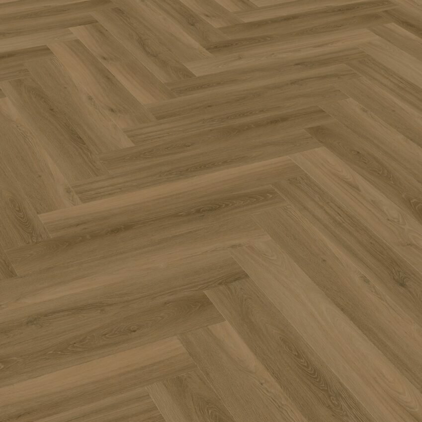 Enia-Strix-Walvisgraat-(Oak-Brown) van Enia in de kleur Oak-Brown - PVC vloeren