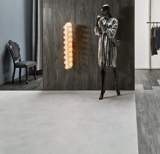 Forbo-Allura-Tegels-Verlijmd-0.55-(2.2mm) van Forbo in de kleur Iron-Cement - PVC vloeren