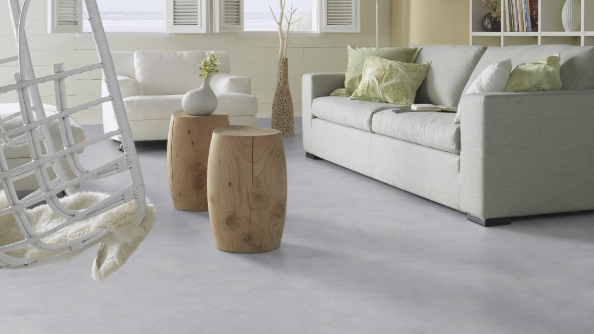 Forbo-Allura-Tegels-Verlijmd-0.55-(2.2mm) van Forbo in de kleur Light-Cement - PVC vloeren