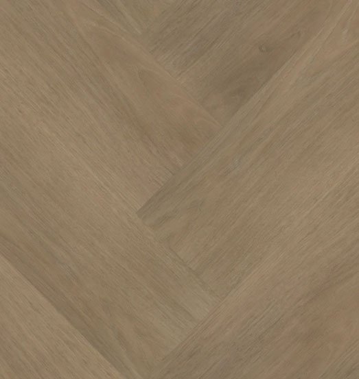 Hebeta-Chapelle-Visgraat-XL-Dryback van Hebeta in de kleur Eiken-Midden-Bruin - PVC vloeren