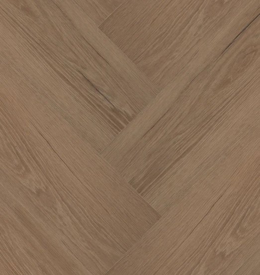 Hebeta-Chateau-Visgraat-XL-Dryback van Hebeta in de kleur Eiken-Bruin - PVC vloeren