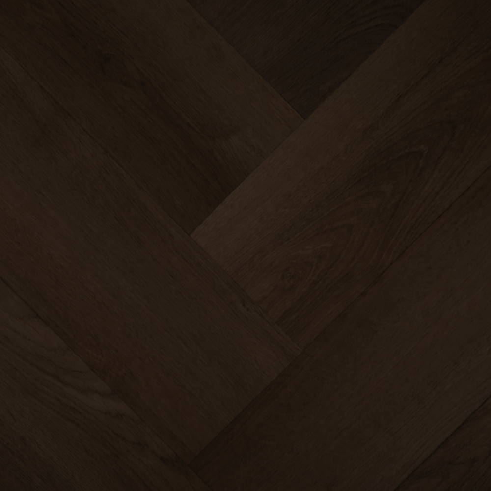 Hebeta-Clermont-Visgraat-XL-Dryback van Hebeta in de kleur Donkerbruin - PVC vloeren