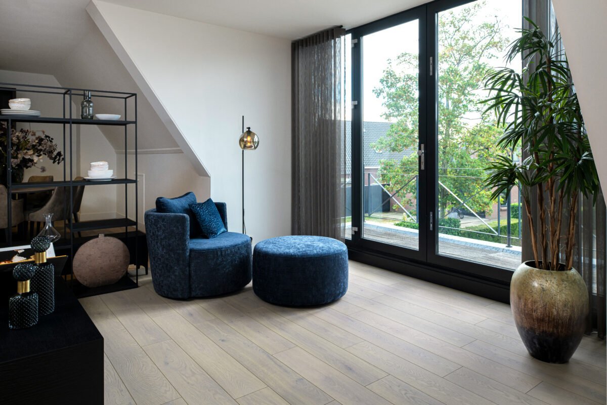 Hebeta-Organic-Rigid-Core van Hebeta in de kleur Bruin-Eiken - PVC vloeren